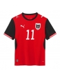 Moške Nogometnih dresov Avstrija Michael Gregoritsch #11 Domači SP 2026 Kratki rokavi Moške Nogometnih dresov Avstrija Michael Gregoritsch #11 Domači SP 2026 Kratki rokavi